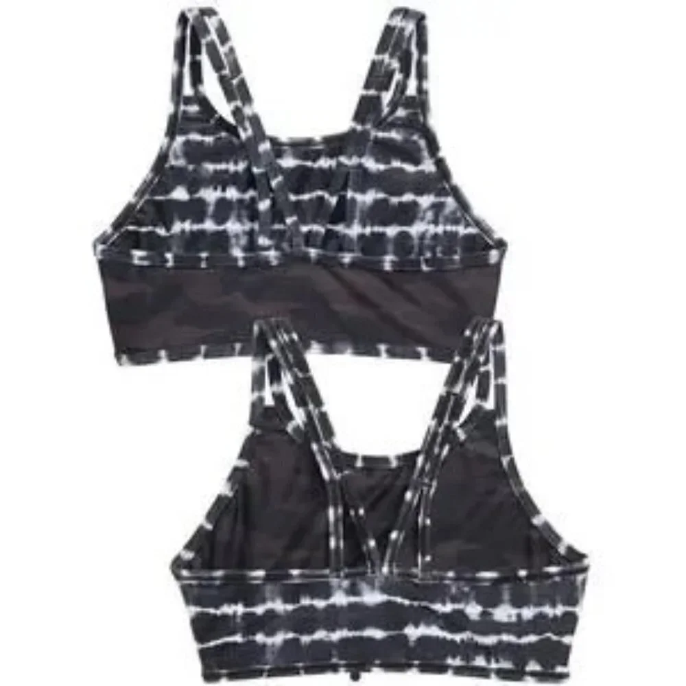 NWT Athleta Girl Reversible Camo Tie Dye Bikini Top